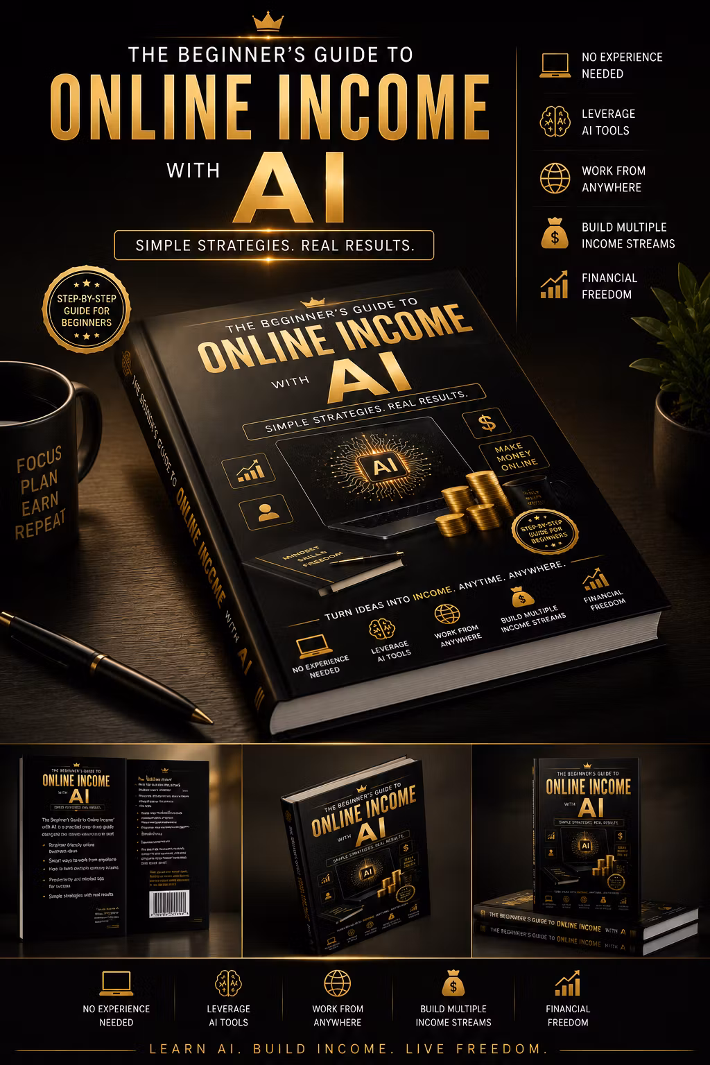 THE BEGINNER'S GUIDE TO ONLINE INCOME WITH AI