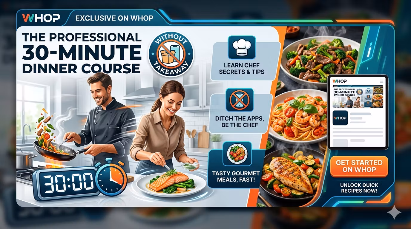 Professionals Cooking Dinner in Thirty Minutes Without Takeaway