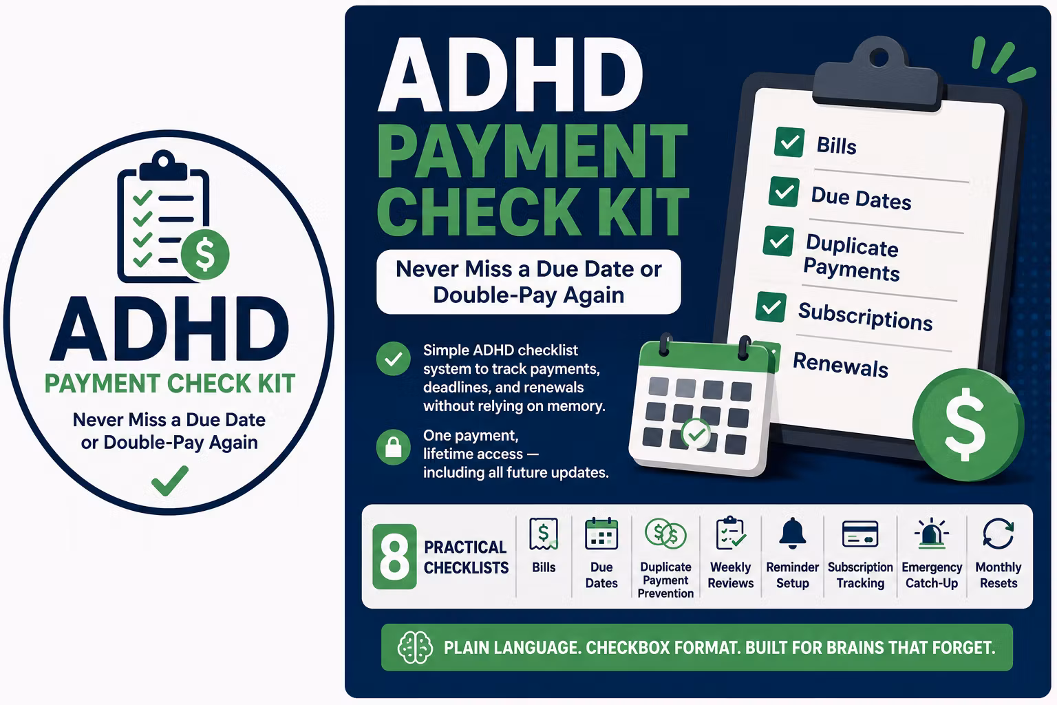 ADHD Payment Check Kit