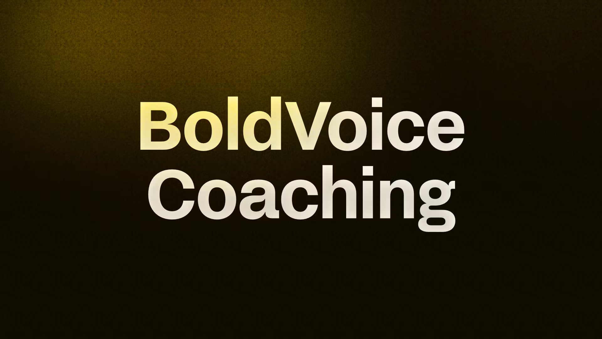 BoldVoice Coaching