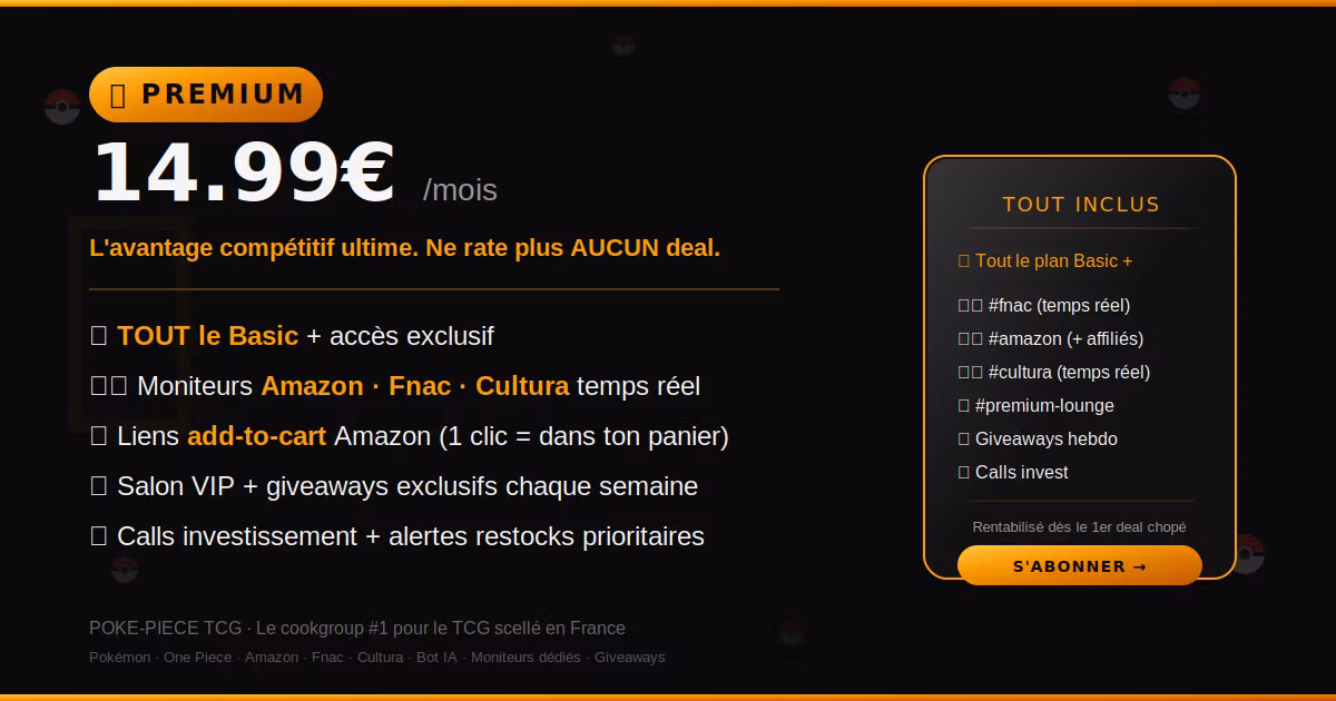 Abonnement Premium (sans engagement)