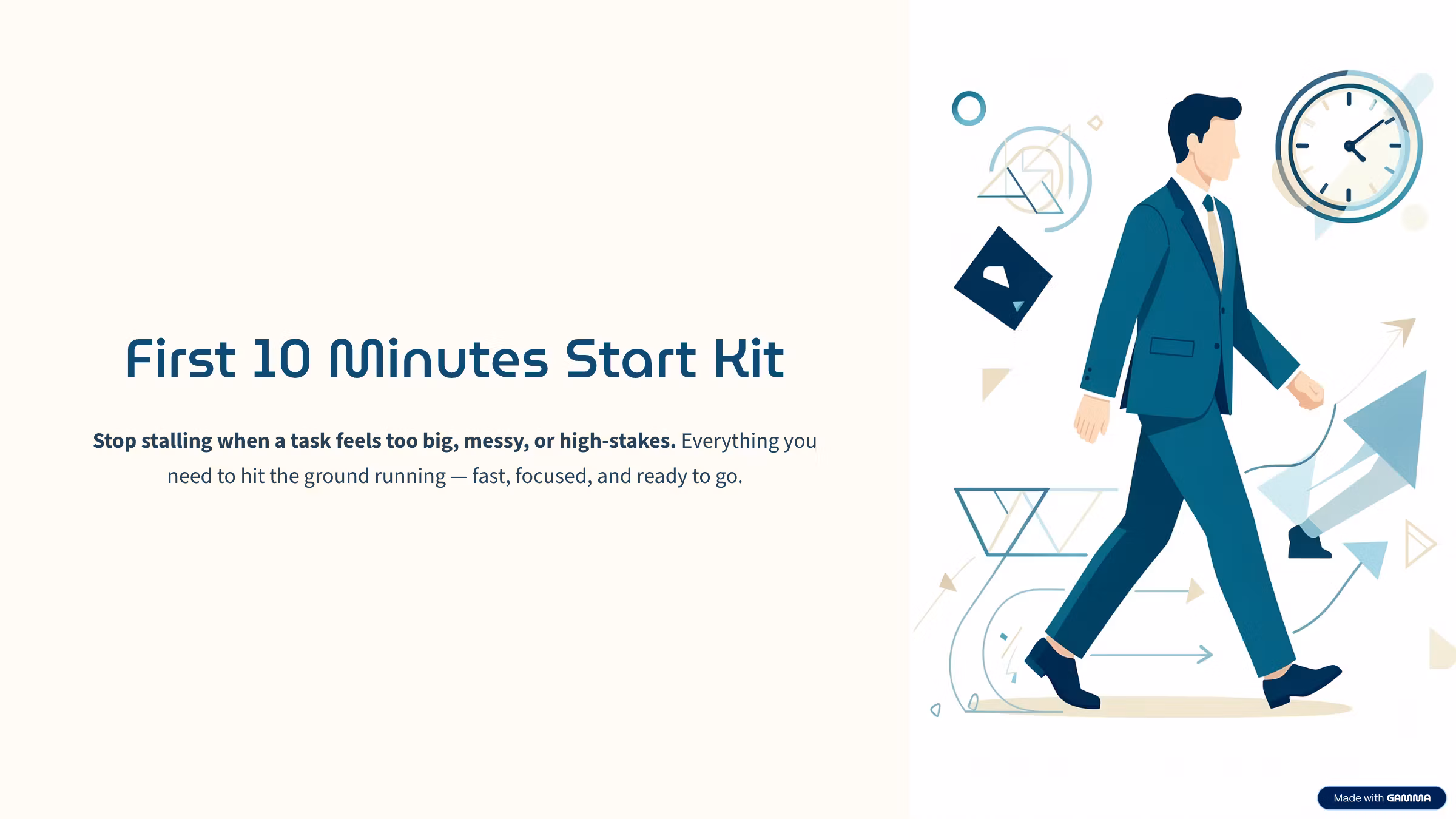 First 10 Minutes Procrastination Kit
