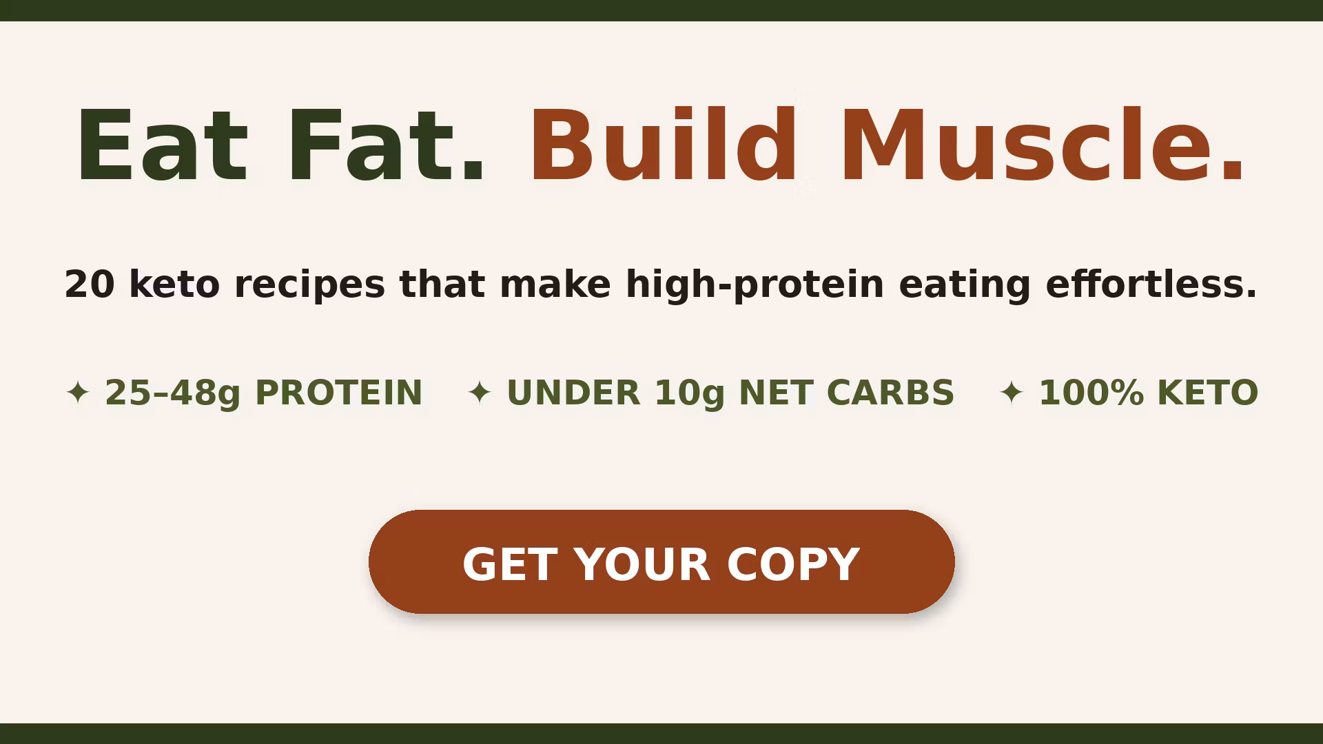 The Keto High Protein Cookbook