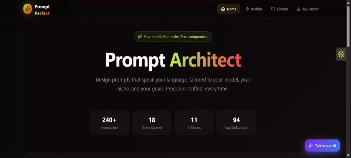 Prompt Architect: AI Prompt Builder