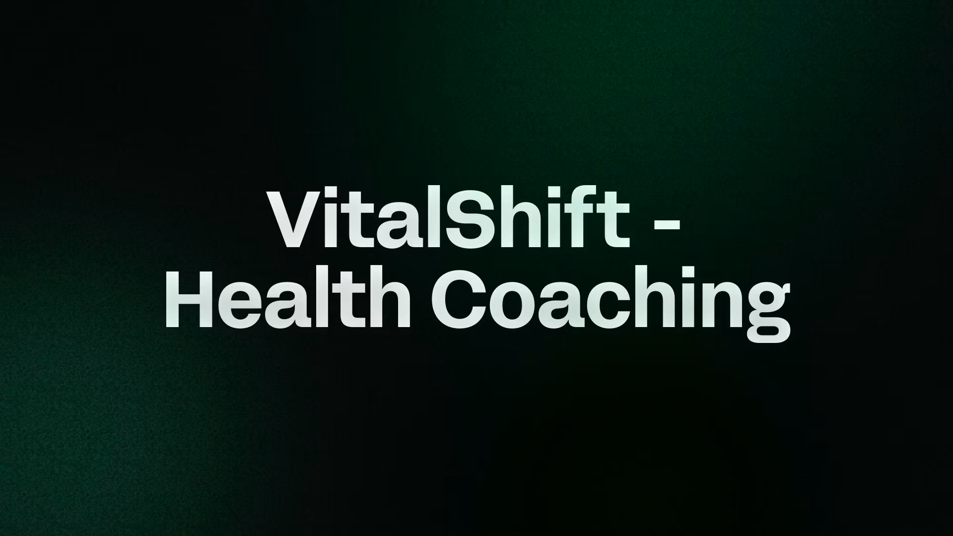 VitalShift - Health Coaching