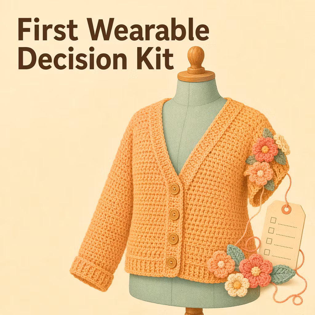 First Wearable Crochet Project Worksheet