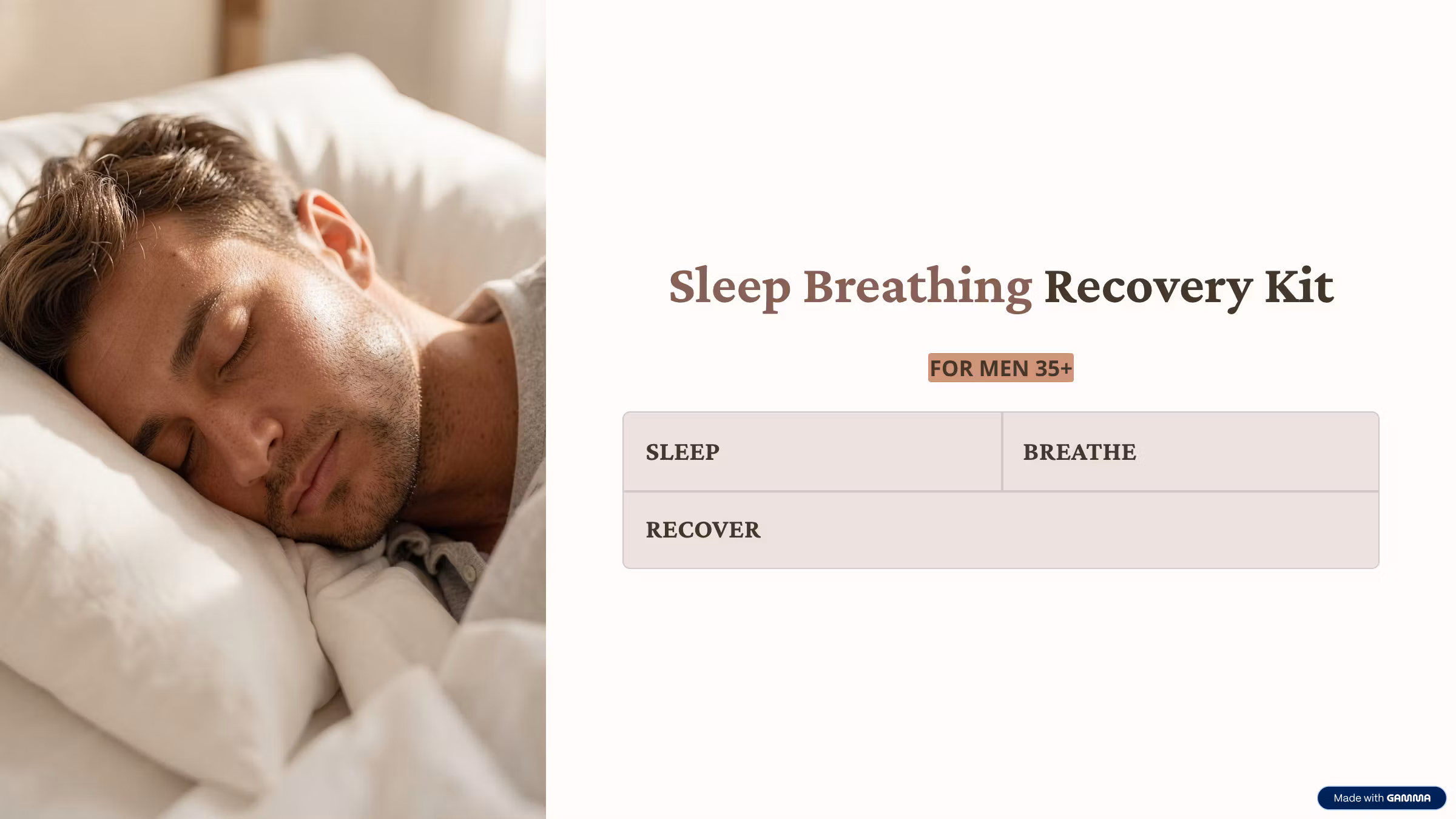 Sleep Breathing Recovery Kit for Men 35+
