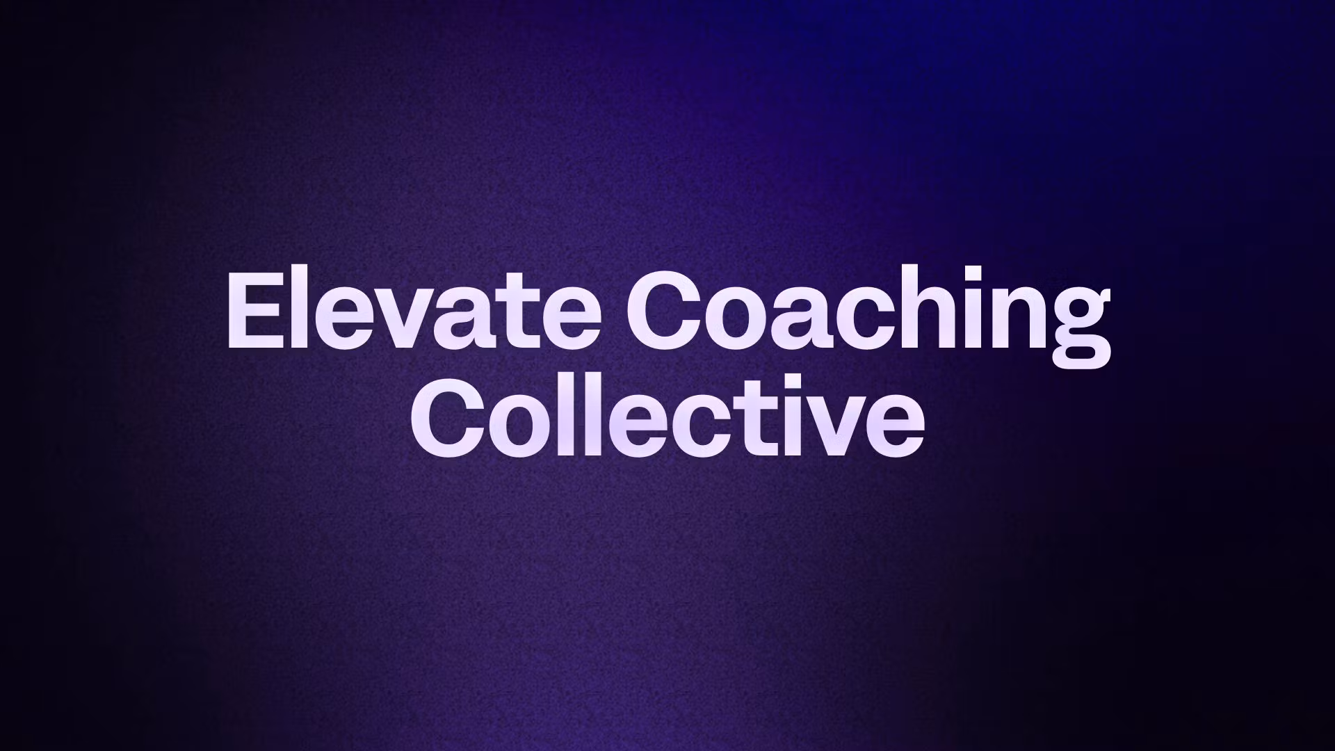 Elevate Coaching Collective