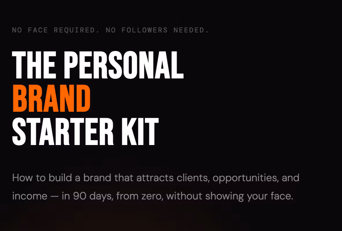 The Personal Brand Starter Kit — Build Your Brand in 90 Days
