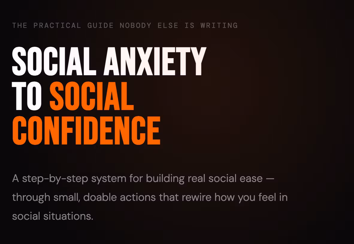Social Anxiety to Social Confidence — The 30-Day Challenge