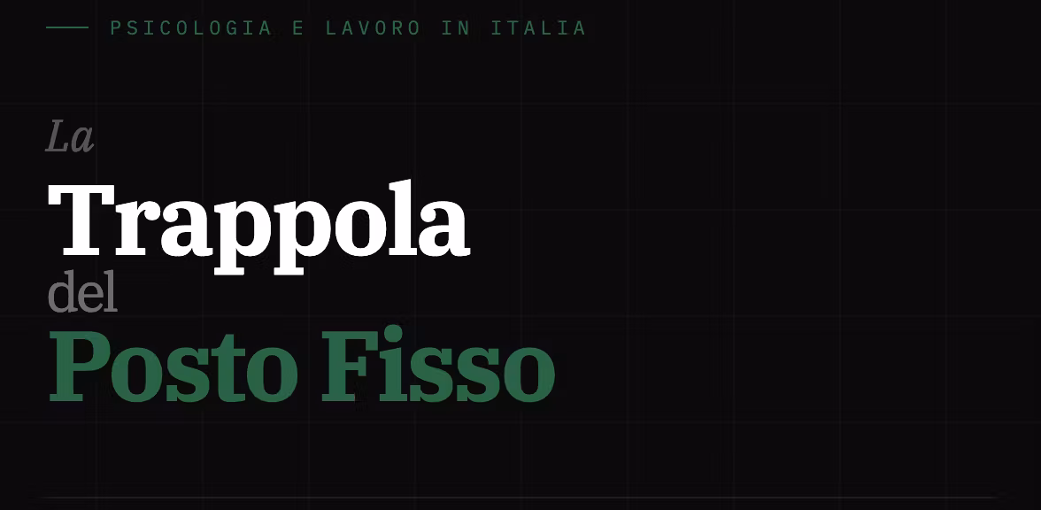 Perché il Posto Fisso ti Sta Costando Più di Quanto Pensi — e Nessuno Te Lo Dice
