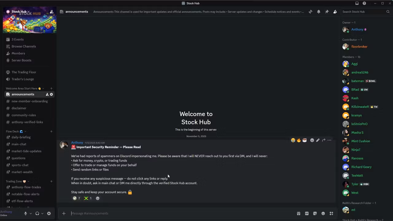 Stock Hub — Flow, Data & Education