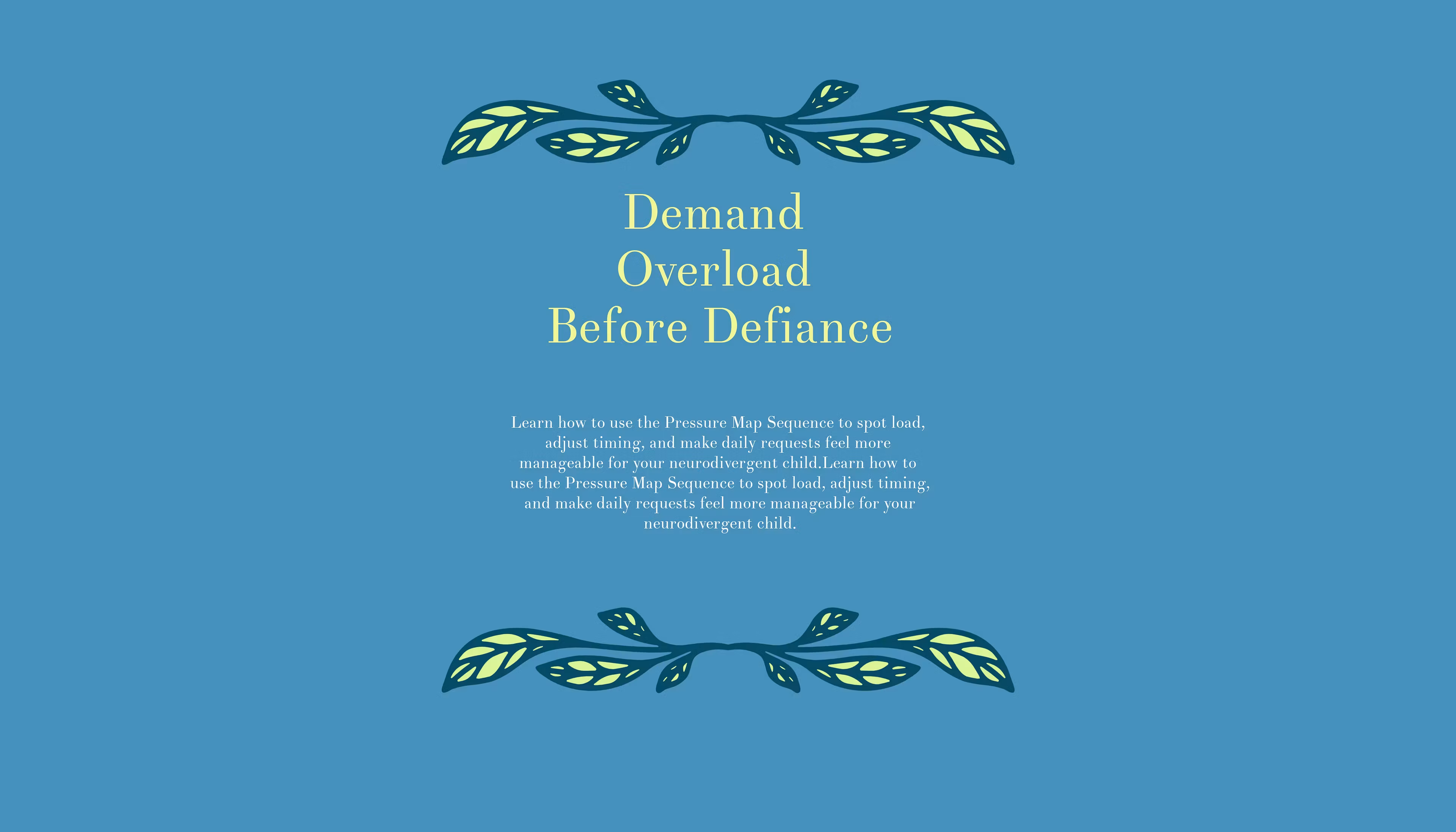 Demand Overload Before Defiance