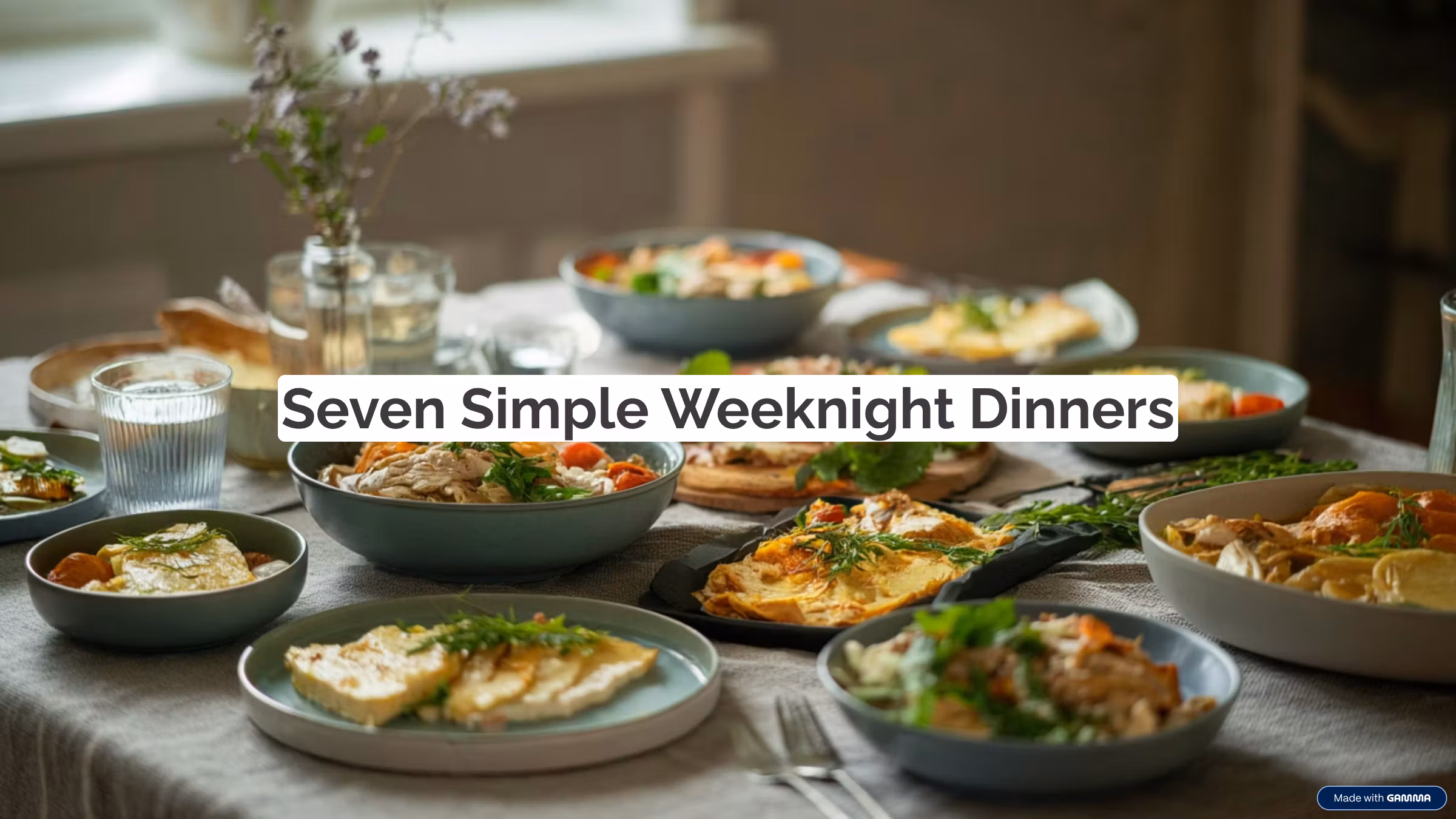 Seven Simple Weeknight Dinners