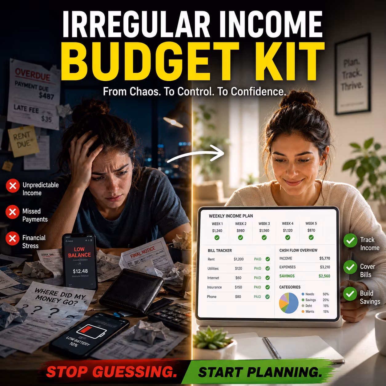 Irregular Income Bill Plan Kit