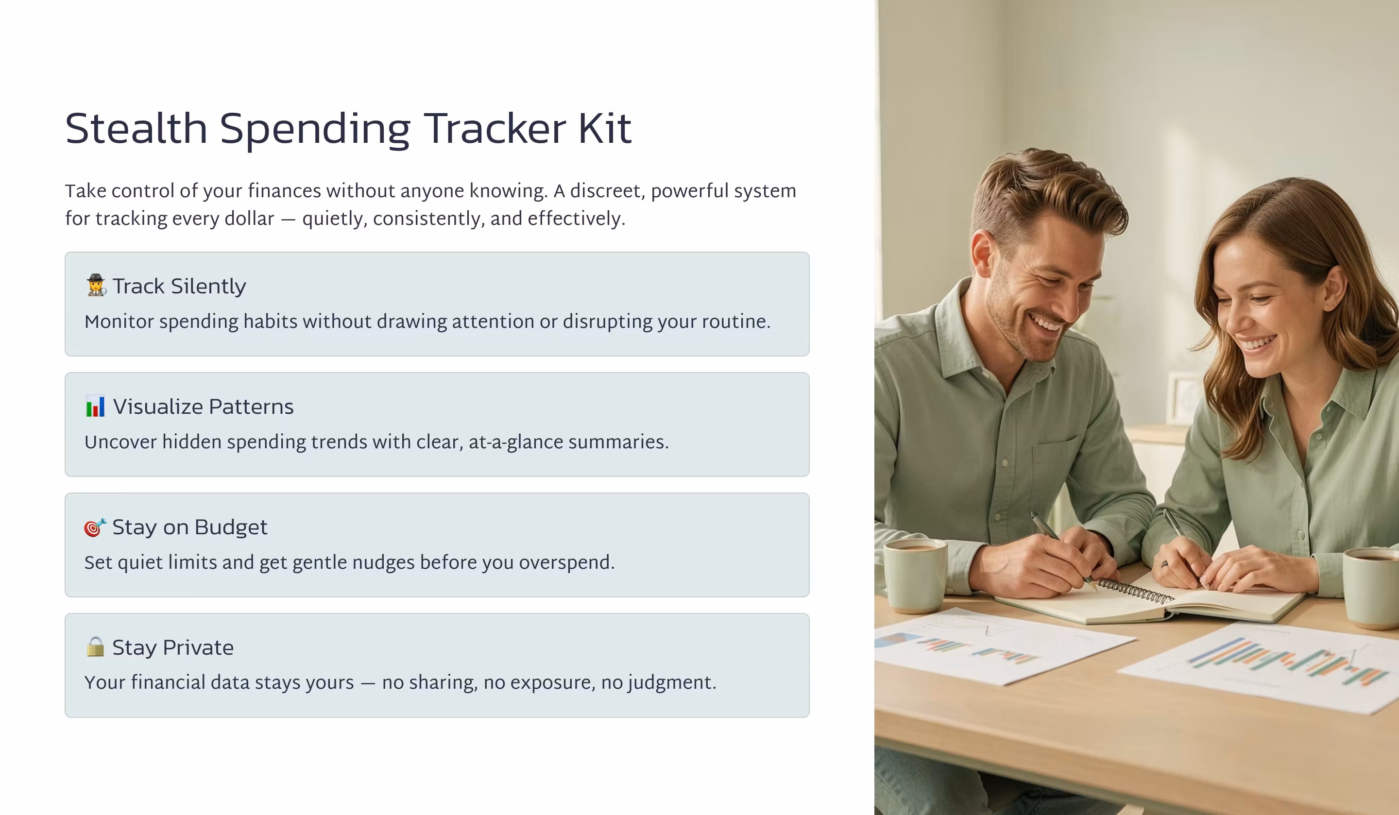 Stealth Spending Tracker Kit