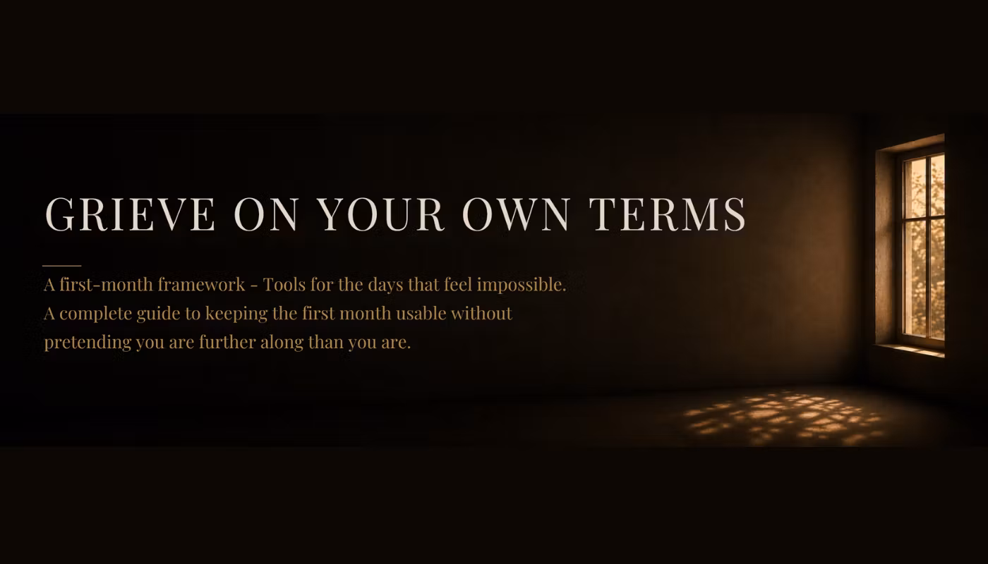 Grieve on Your Own Terms