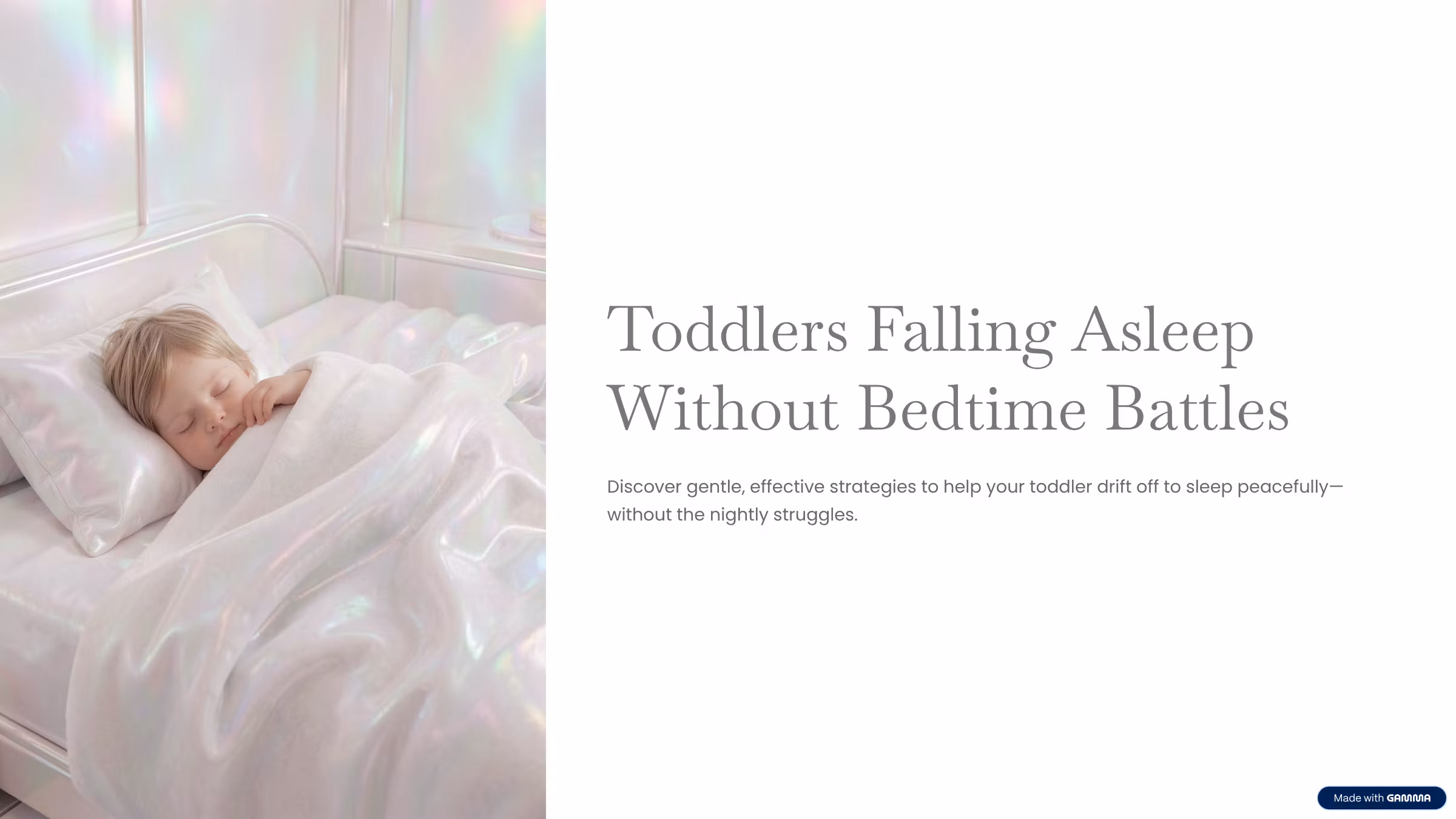 Toddlers Falling Asleep Without Bedtime 
