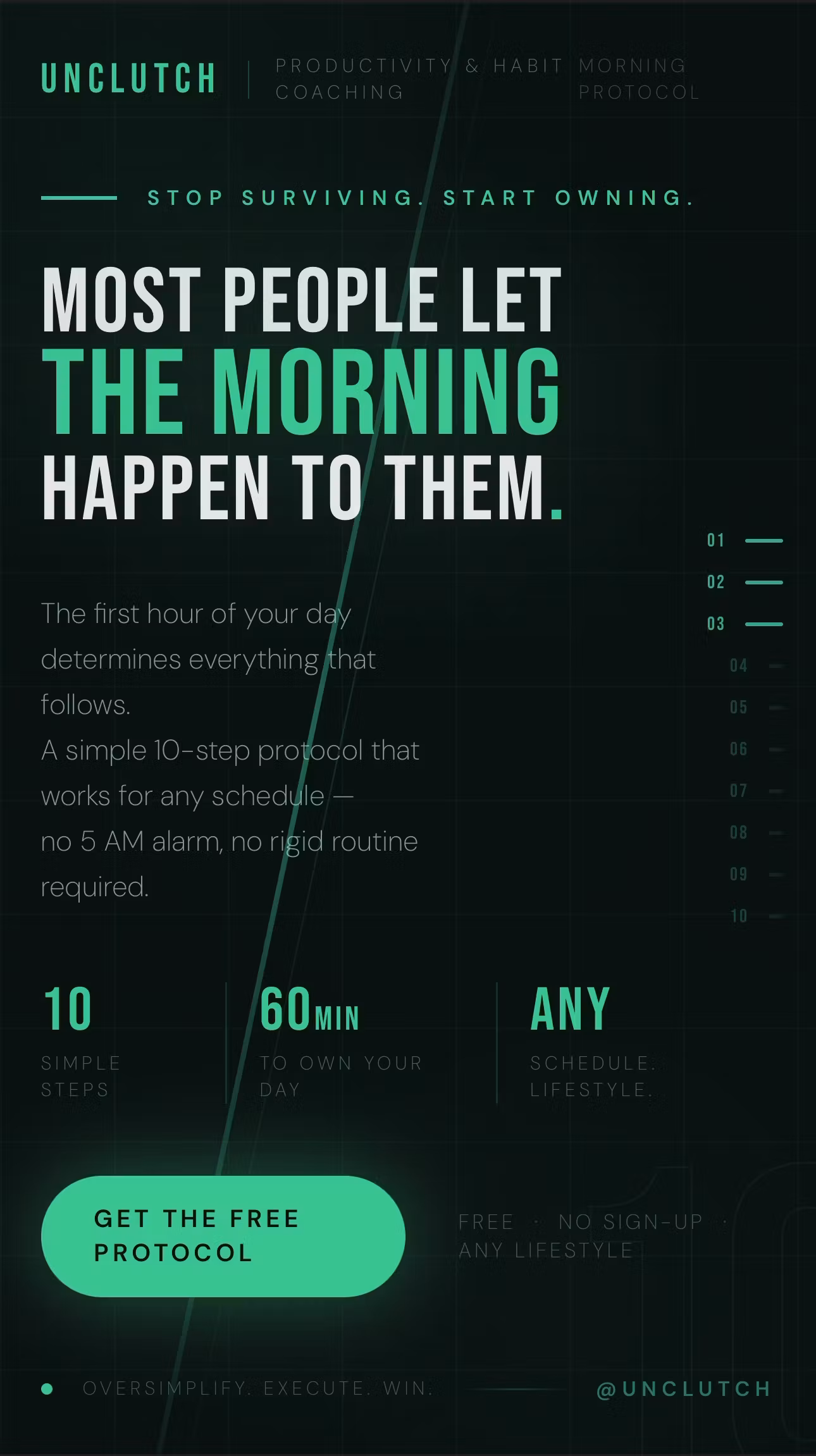 The First Hour - Morning System