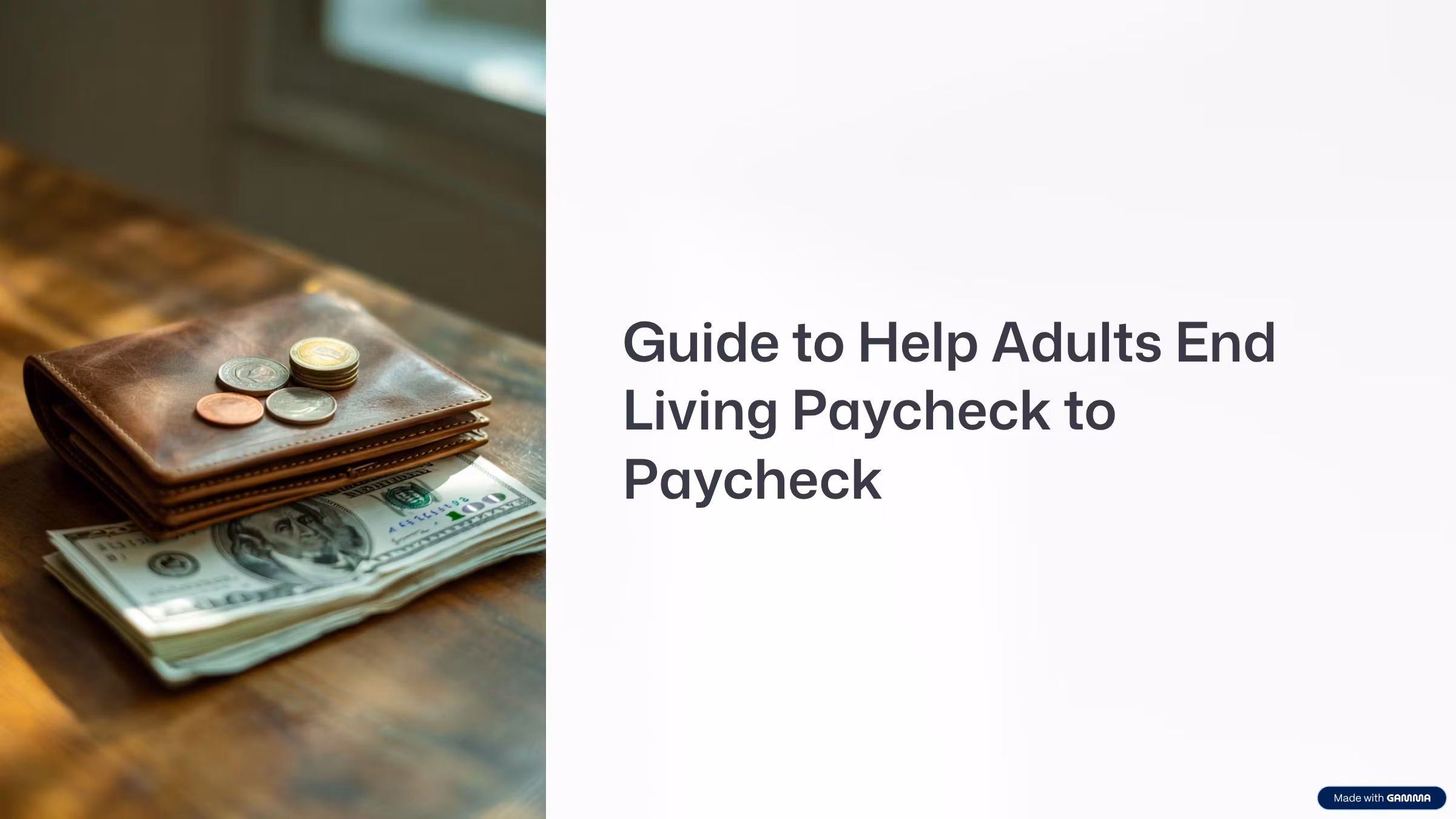 Break the Paycheck to Paycheck Cycle