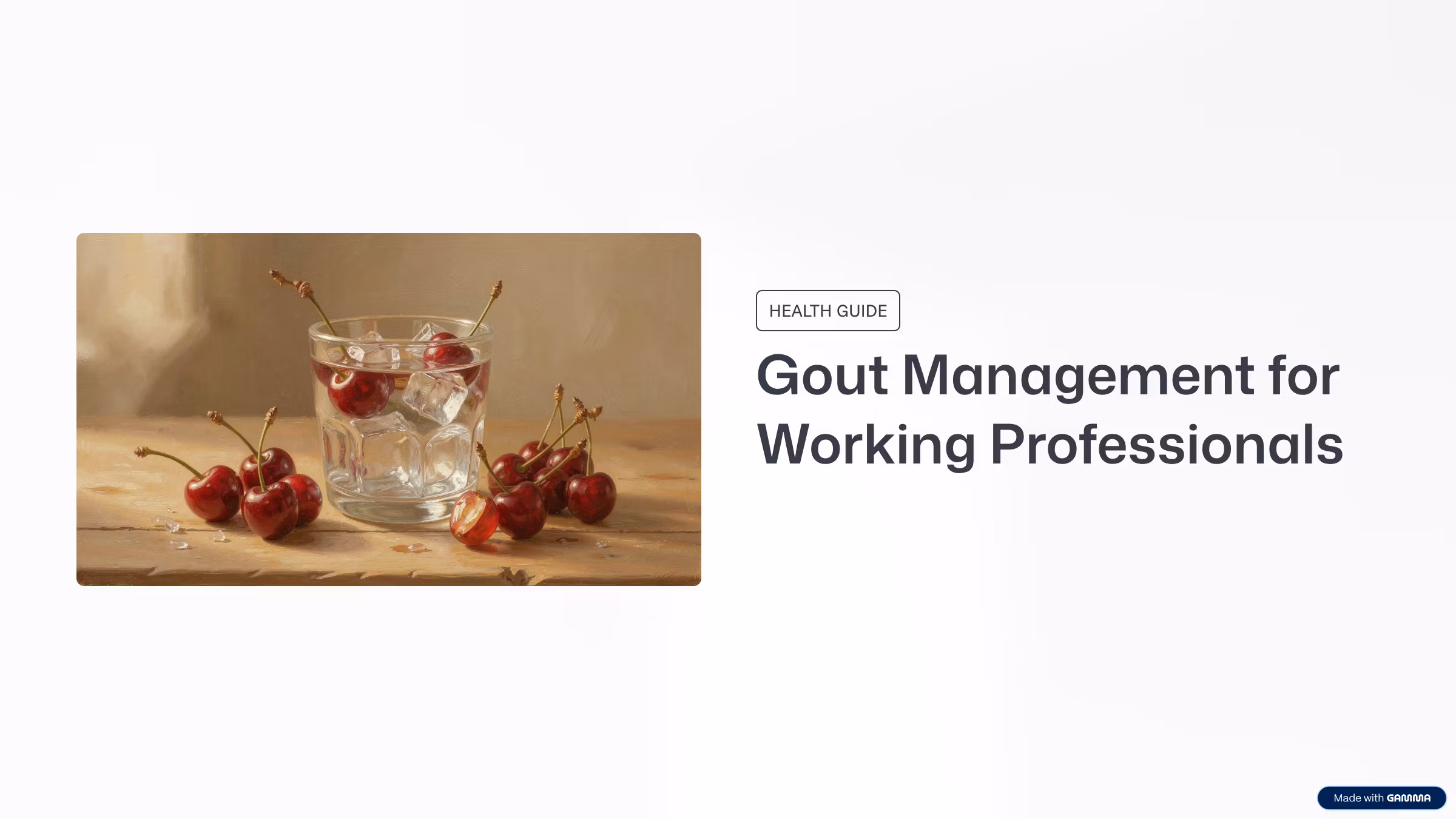 Gout Management for Professionals