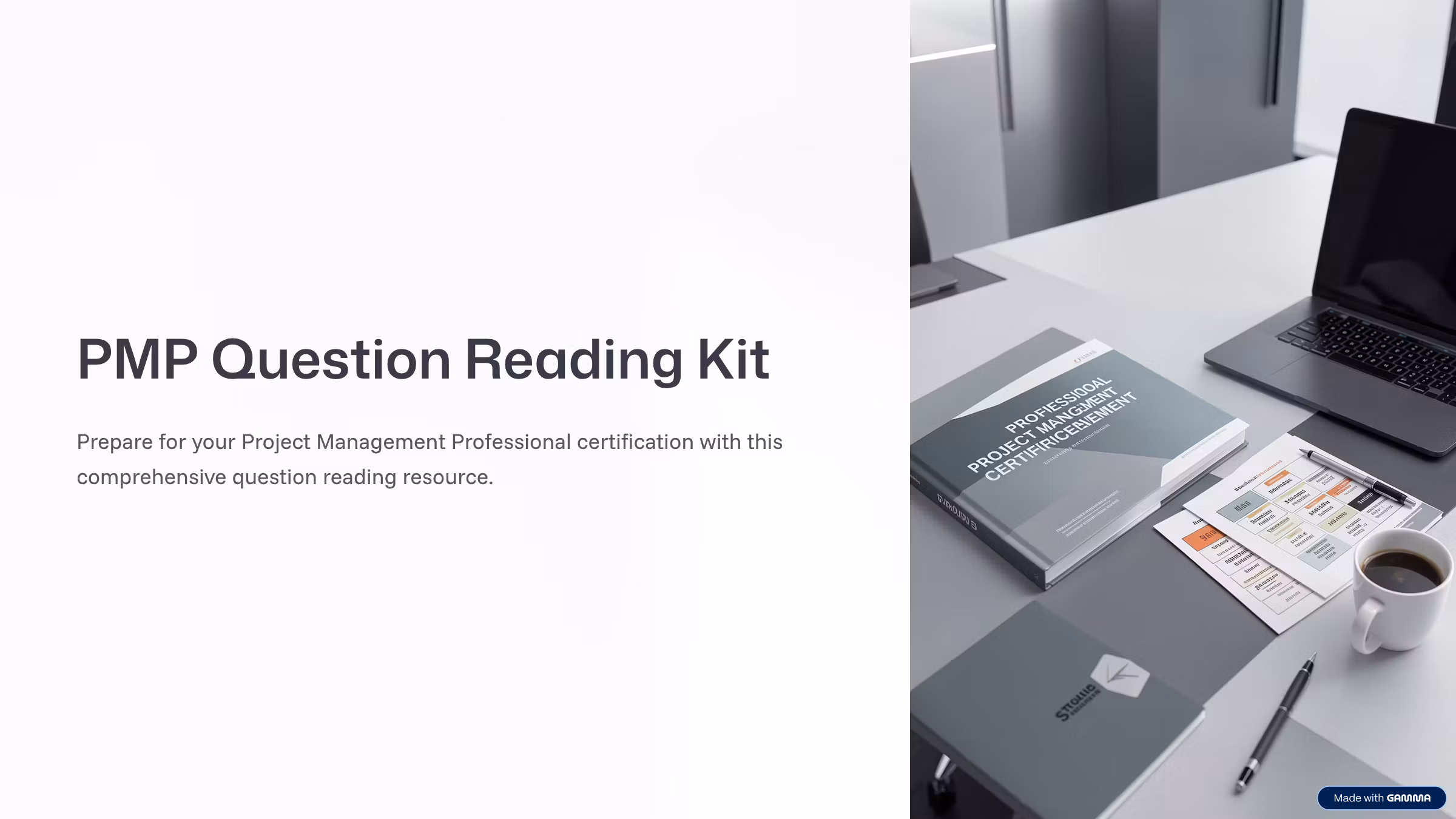 PMP Question Reading Kit