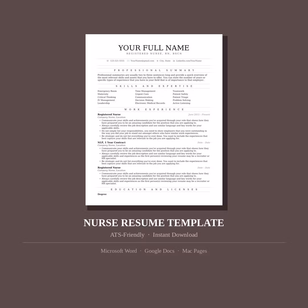 ResumeBoost for Nurses