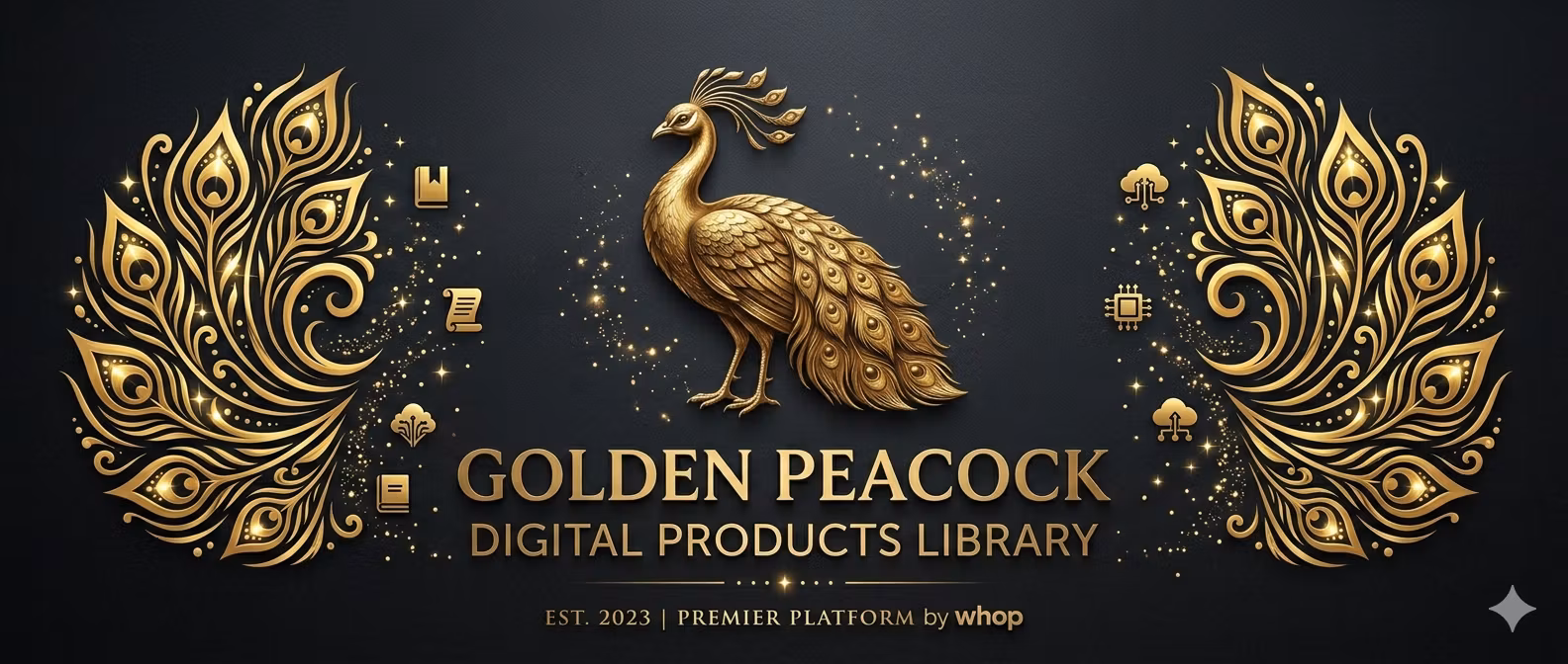 Golden Peacock Digital Products Library