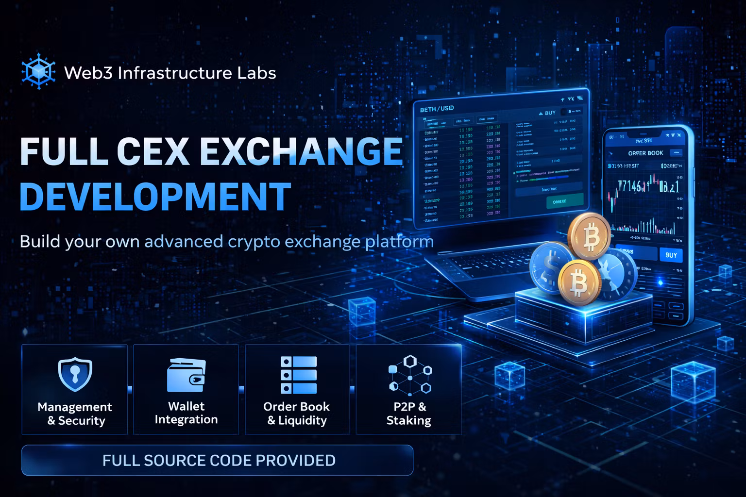 Full CEX Exchange Development – Advanced Trading Platform