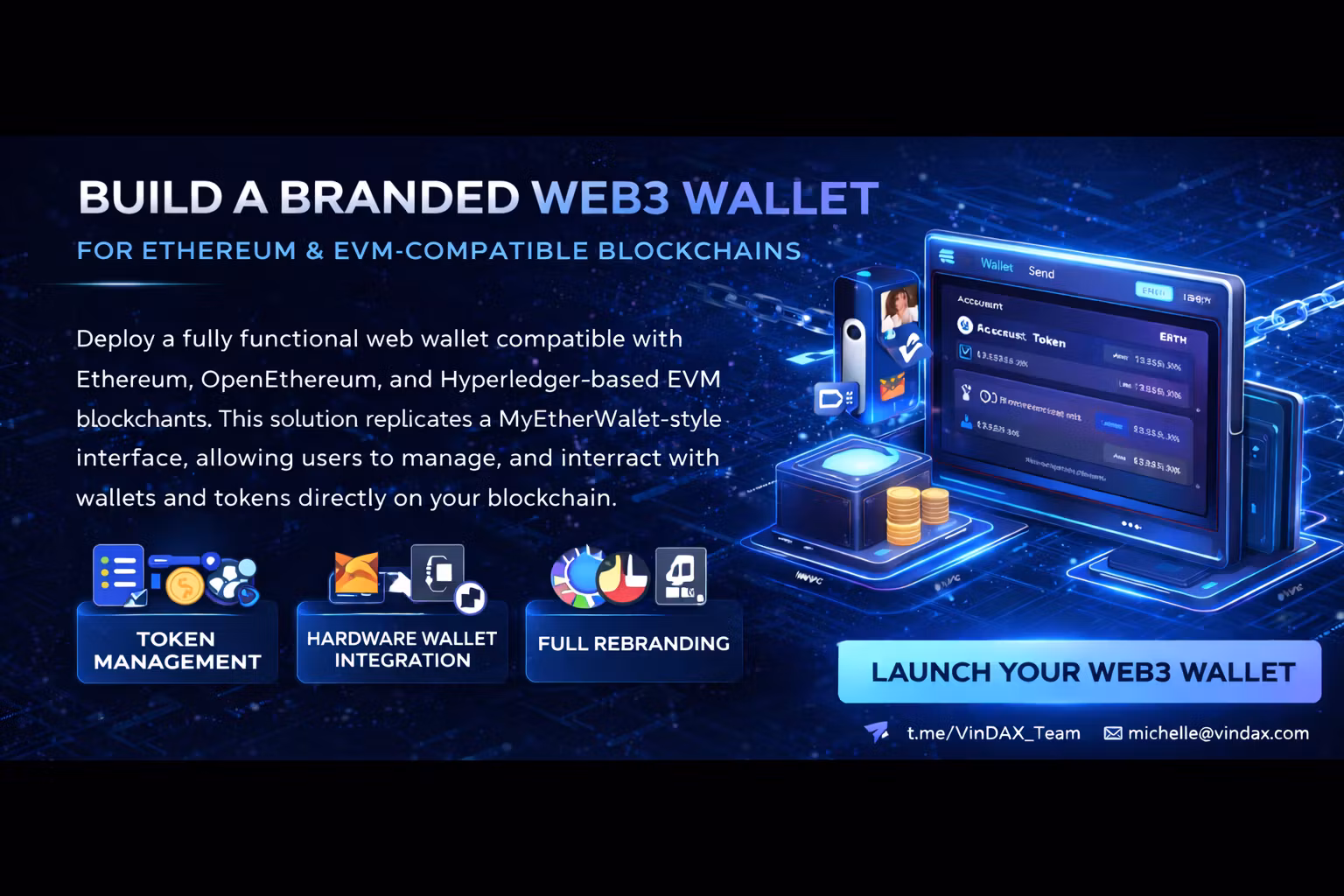 Web Wallet for EVM-Compatible Blockchains