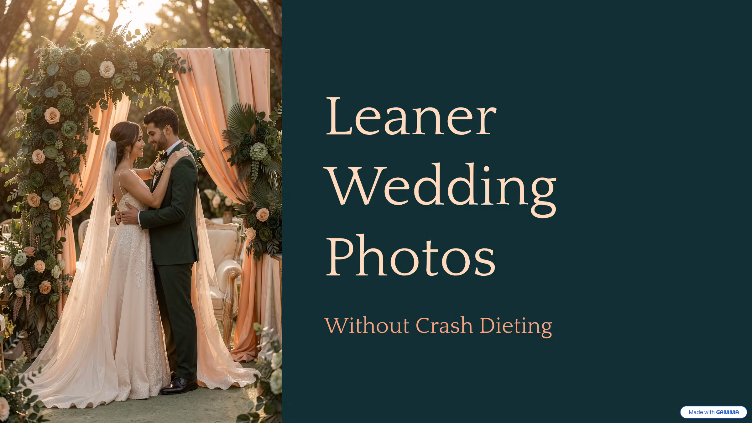 Leaner Wedding Photos Without Crash Diet