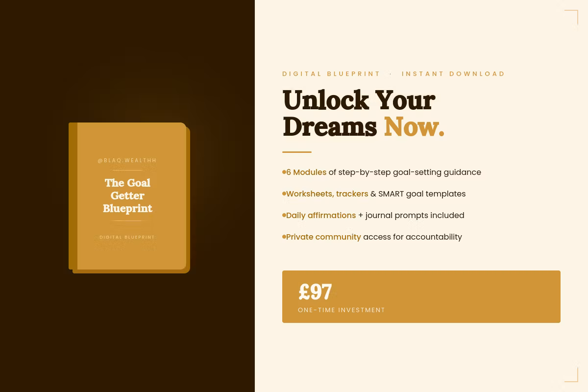 The Goal Getter Blueprint