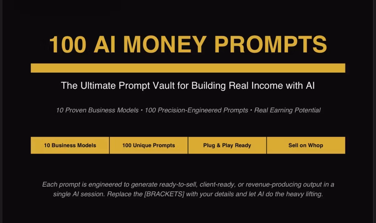 100 Ai Money Prompts 