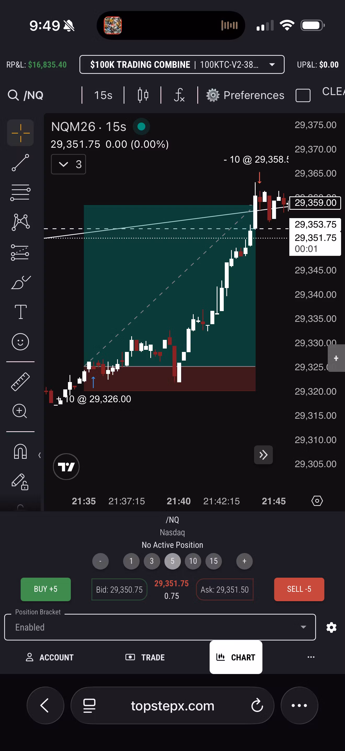 LIVE TRADING