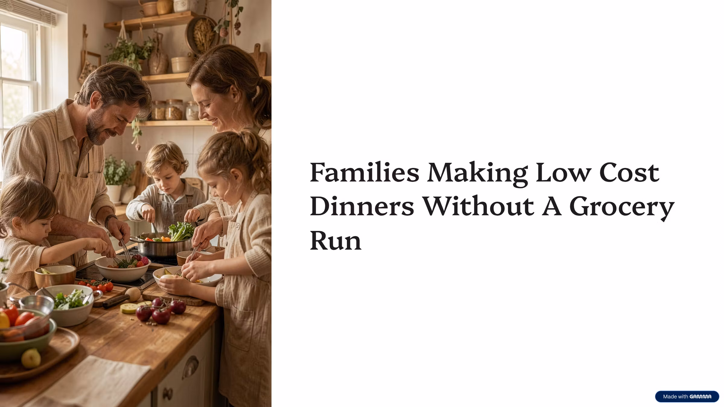 Daily Dinners From Home Pantry