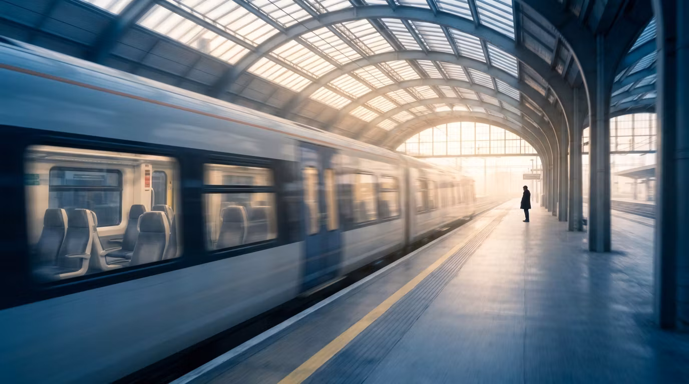 Commuters Calming Their Body Before Work Without Silence