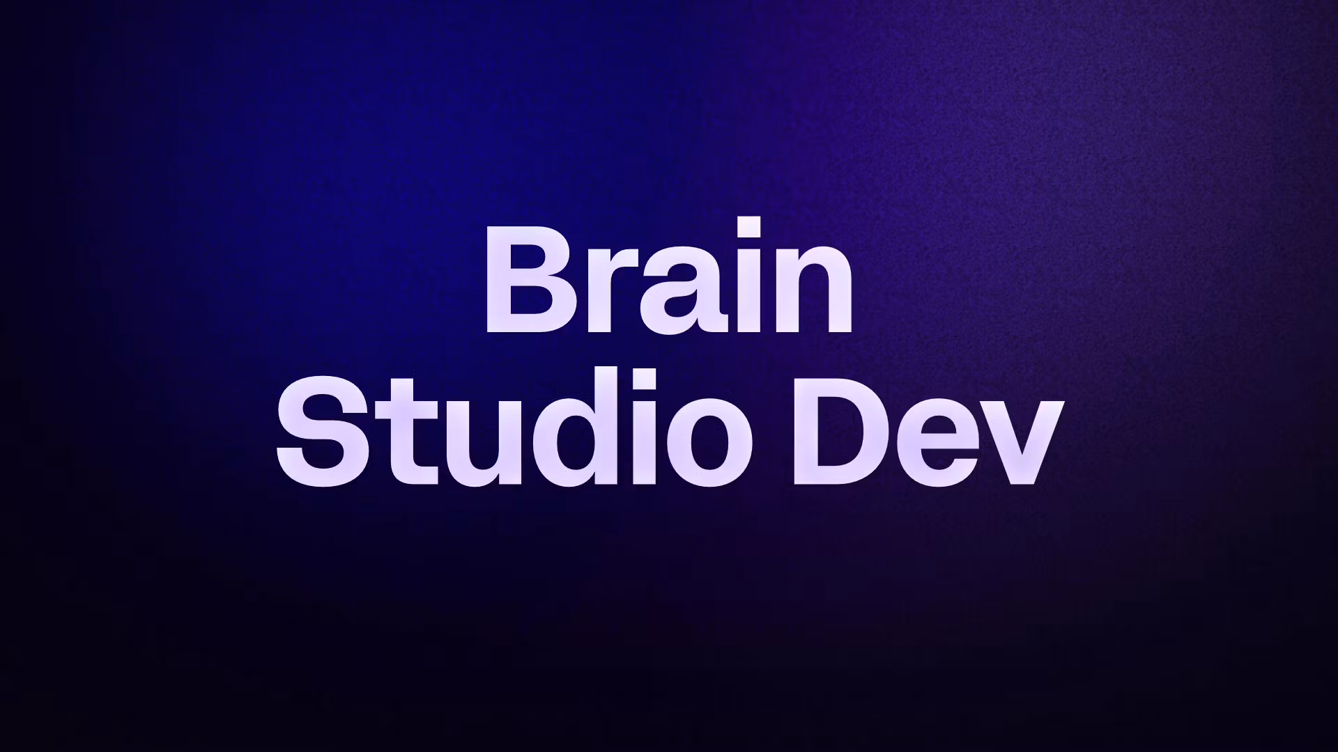 Brain Studio Dev