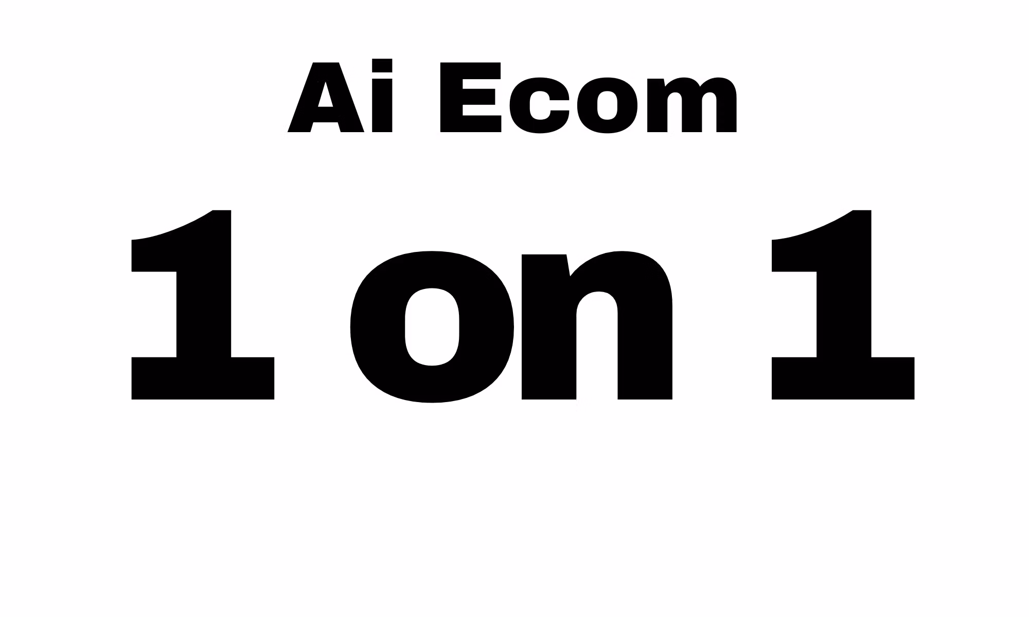Ai Ecom Blueprint 1 on 1