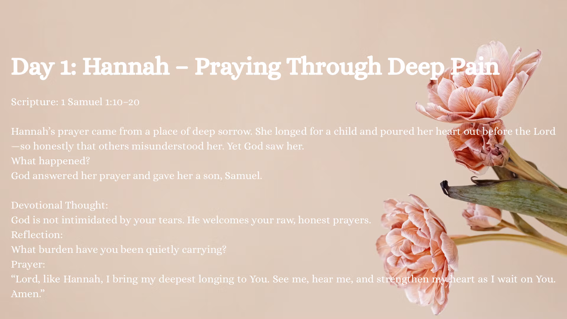7-Day Devotional: When Women in the Bible Prayed
