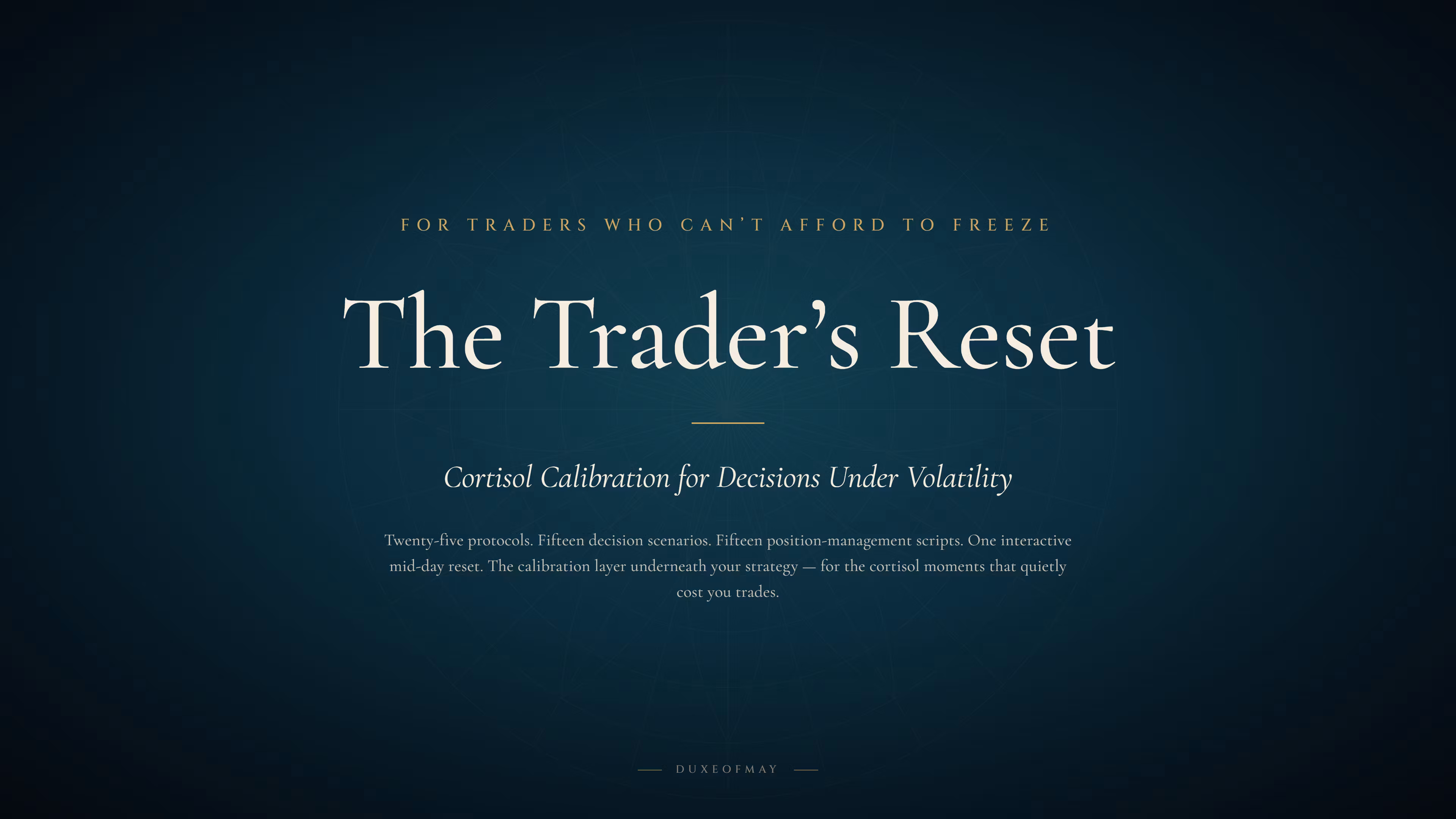 The Trader's Reset