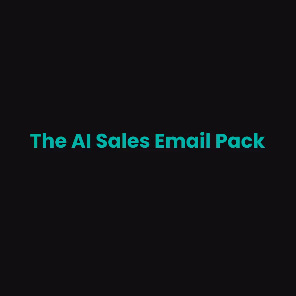 The AI Sales Email Pack