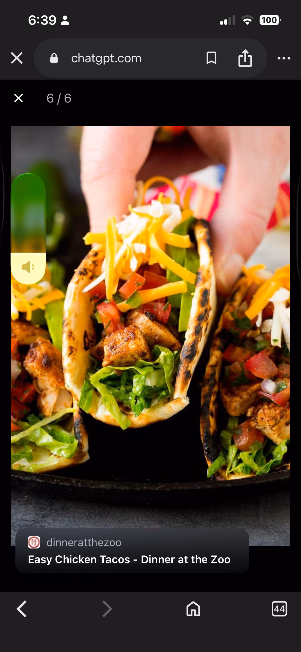 Chicken street tacos