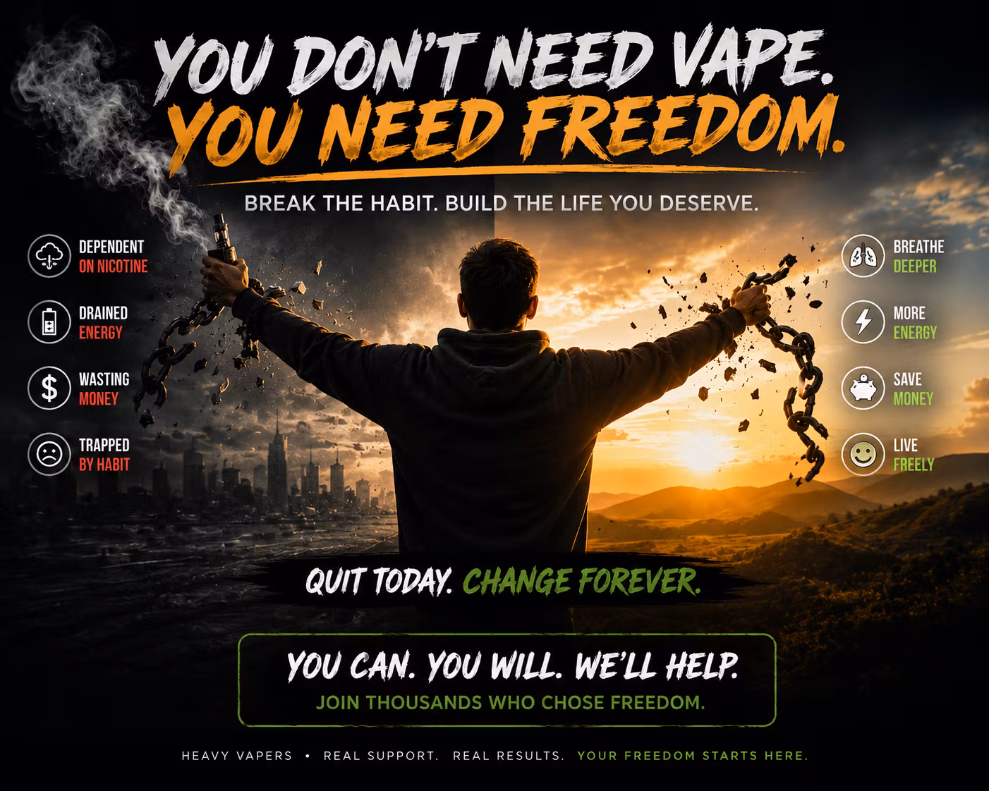 Vapers Break Morning Chains