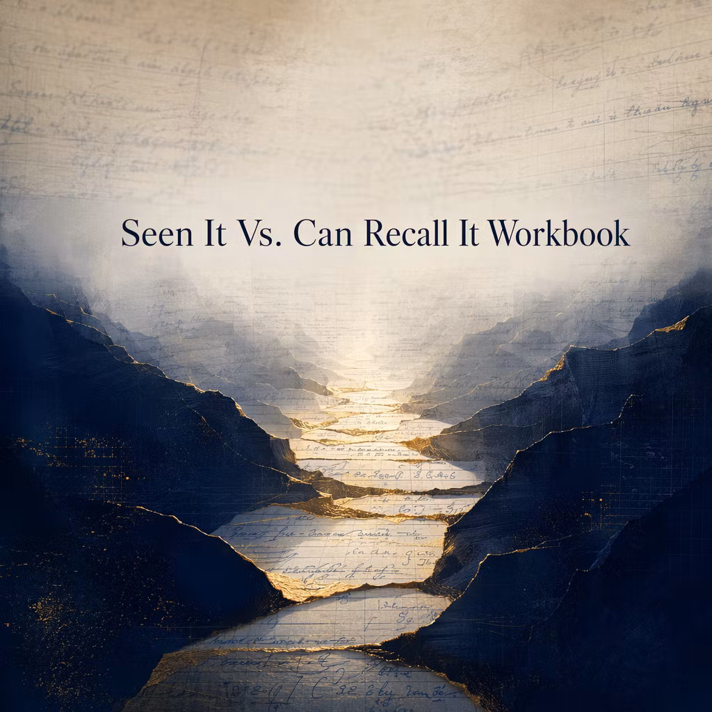 Recall Check Workbook
