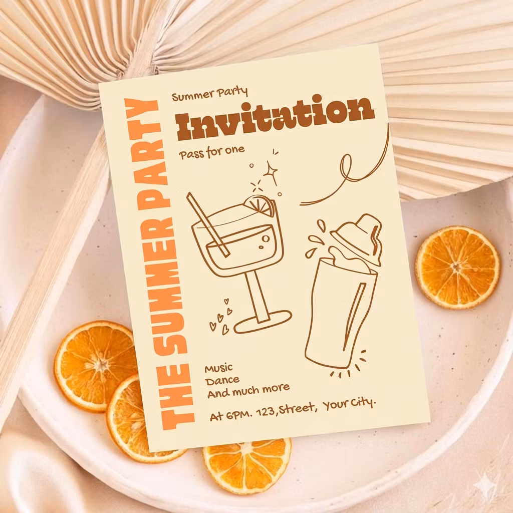The Amber Retro Summer Template