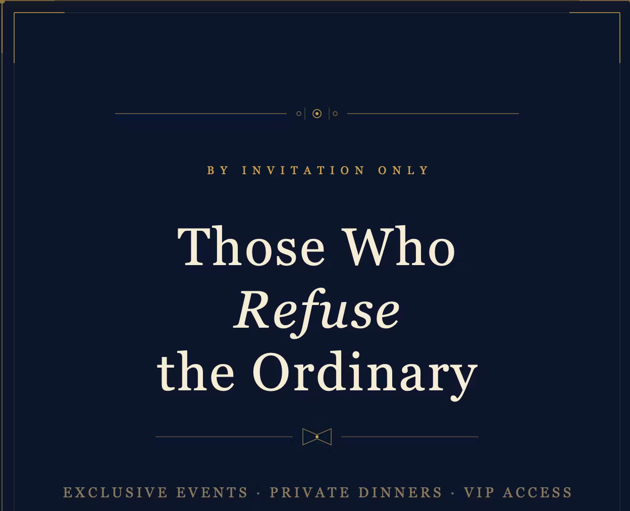 Request an invitation 
