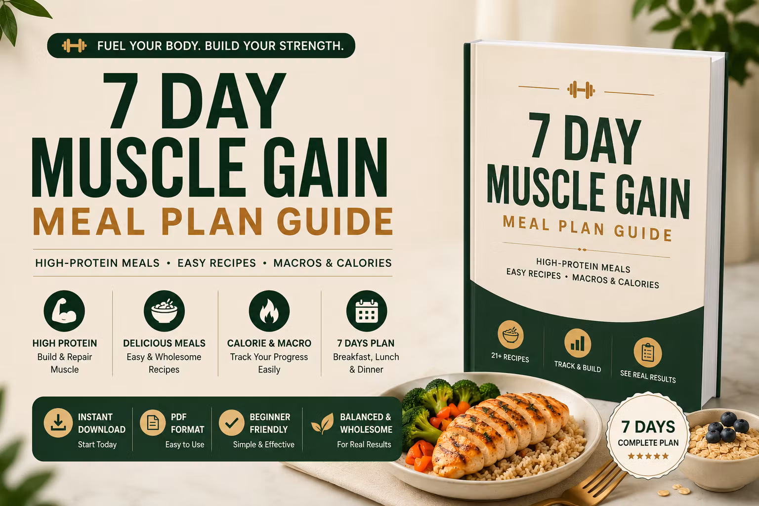 7 Day Muscle Gain Meal Plan