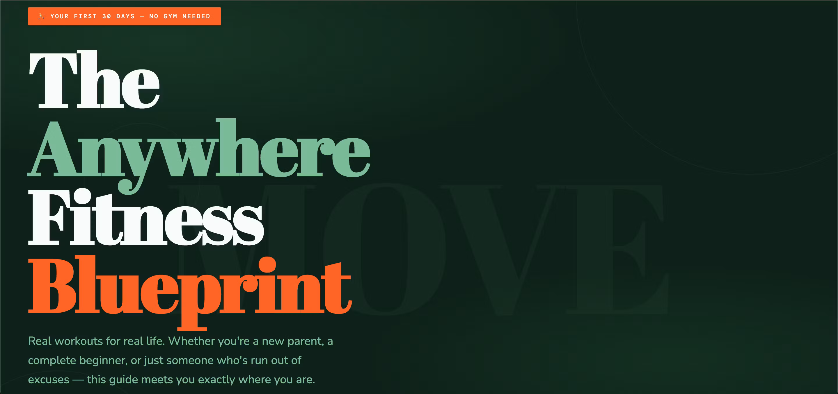 The Anywhere Fitness Blueprint