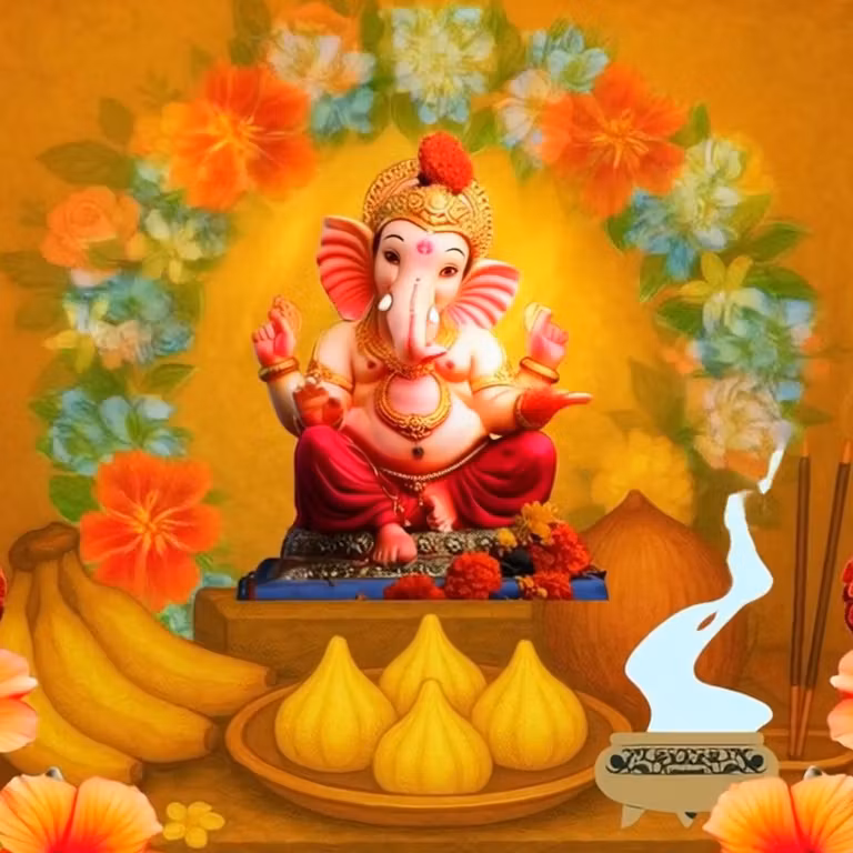 Digital Ganesha Altar