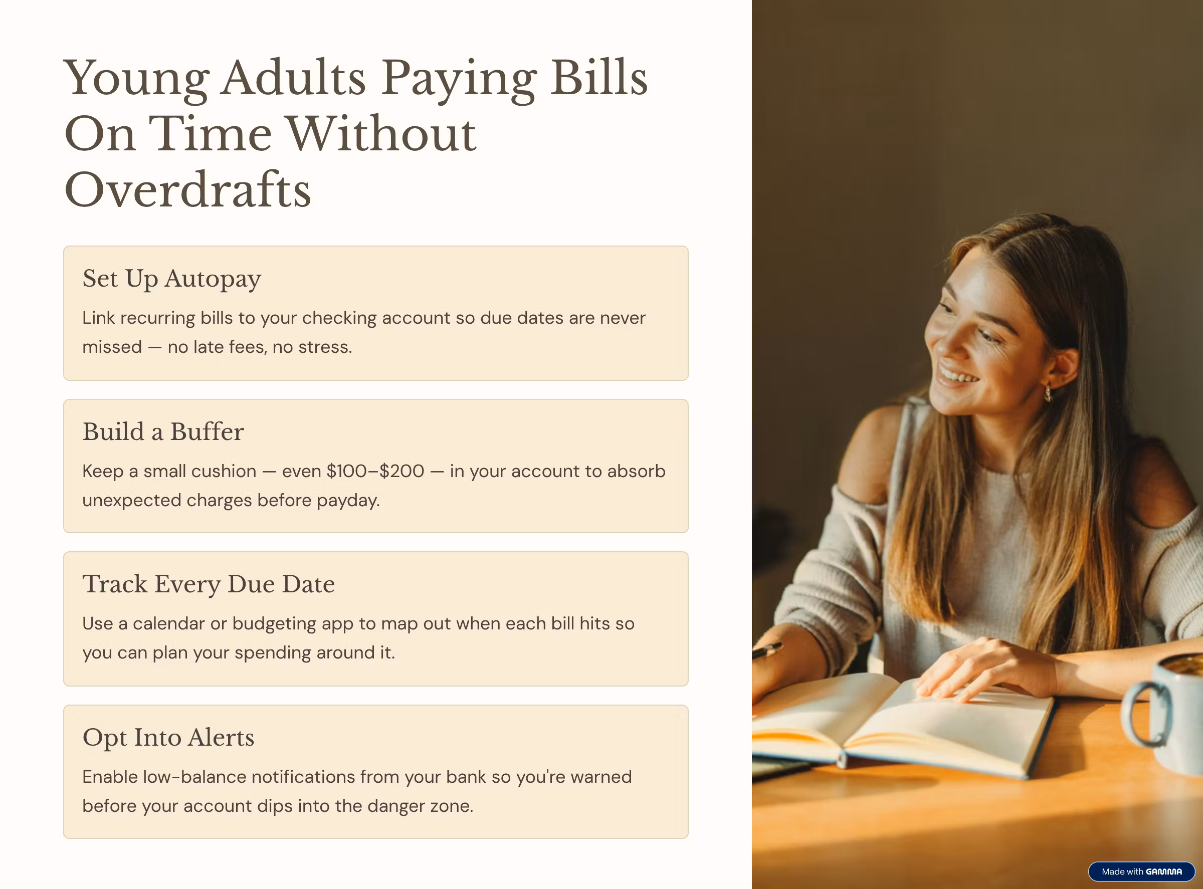 Young Adults Paying Bills On Time Without Overdrafts